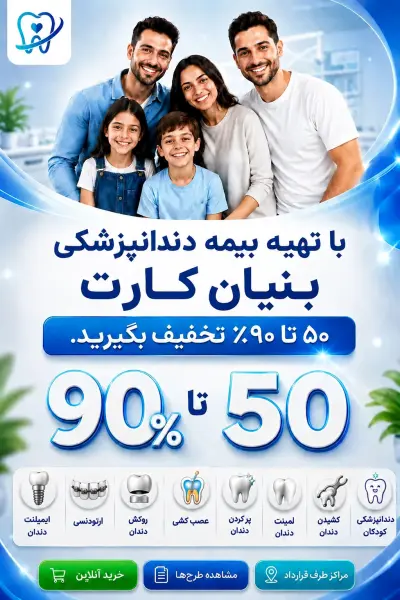 بیمه دندانپزشکی بنیان سلامت - خدمات تخفیف و اقساط دندانپزشکی